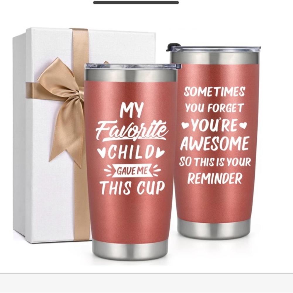 Rose Gold Insulated Tumbler Set